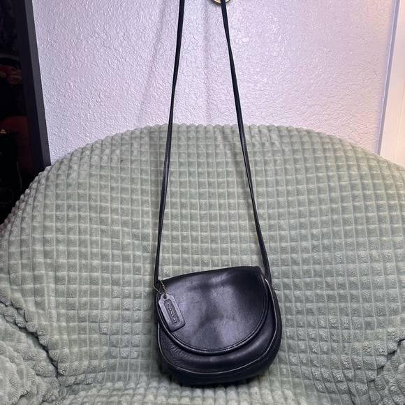 RARE Vintage Black Coach Casey 9923 Mini Crossbody Bag y2k 90s Purse - Picture 3 of 9